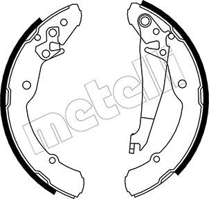 Комплект тормозных колодок METELLI 530379
