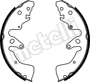 Комплект тормозных колодок METELLI 530407