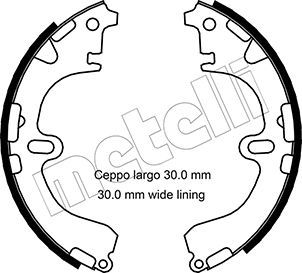 Комплект тормозных колодок METELLI 530422