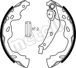 Комплект тормозных колодок METELLI 530438