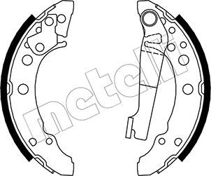 Комплект тормозных колодок METELLI 530465