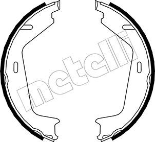 Комплект тормозных колодок, стояночная тормозная система METELLI 530479
