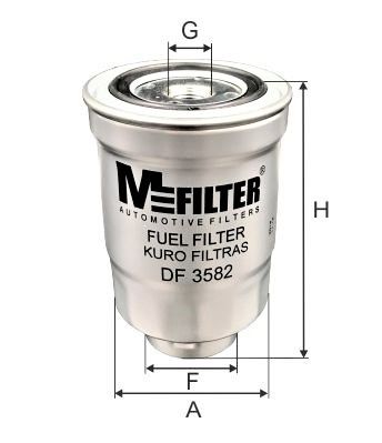 Топливный фильтр MFILTER DF3582