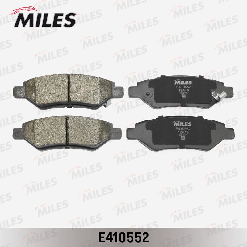 Комплект тормозных колодок, дисковый тормоз MILES E410552