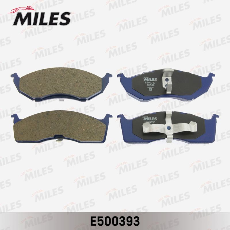 Комплект тормозных колодок, дисковый тормоз MILES E500393