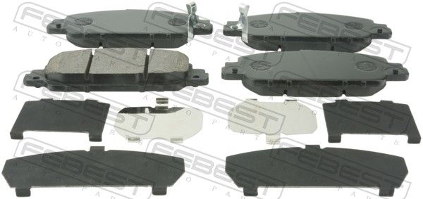 Комплект тормозных колодок, дисковый тормоз FEBEST 0301CR5F