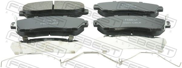 Комплект тормозных колодок, дисковый тормоз FEBEST 0301CRVF