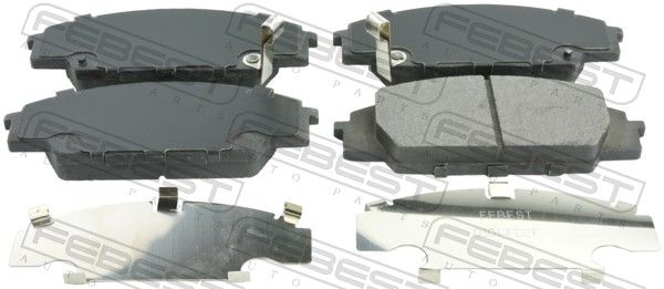 Комплект тормозных колодок, дисковый тормоз FEBEST 0301FD2F