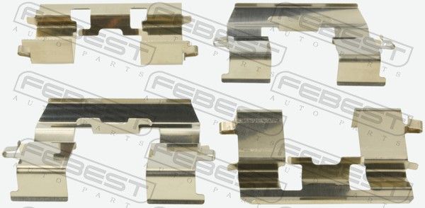 Комплектующие, колодки дискового тормоза FEBEST 0303ACCF