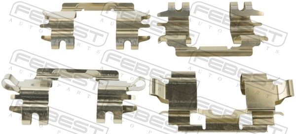 Комплектующие, колодки дискового тормоза FEBEST 0303EUFKIT
