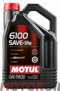 MOTUL 6100 Save-Lite 5W-30 4 л. MOTUL 107957