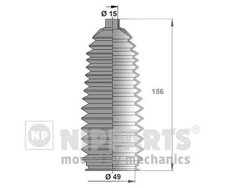 Комплект пыльника, рулевое управление NIPPARTS J2843012