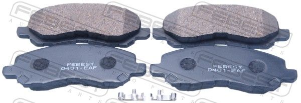 Комплект тормозных колодок, дисковый тормоз FEBEST 0401EAF