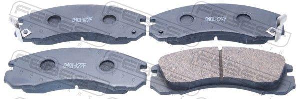 Комплект тормозных колодок, дисковый тормоз FEBEST 0401K77F