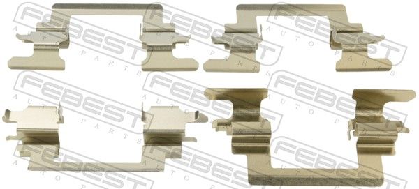 Комплектующие, колодки дискового тормоза FEBEST 0403CS1AF