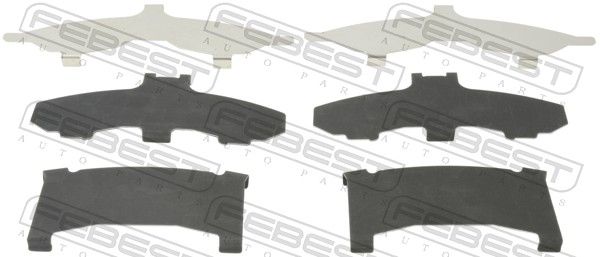 Противоскрипная пластина, тормозные колодки(задняя пластина) FEBEST 0403CW6WF