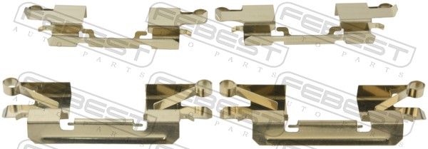 Комплектующие, колодки дискового тормоза FEBEST 0403KH9WF