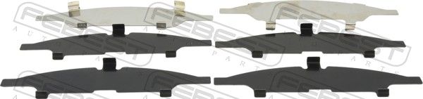 Противоскрипная пластина, тормозные колодки(задняя пластина) FEBEST 0403KS3WF