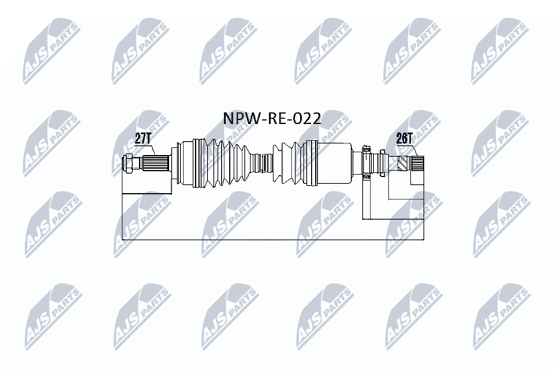 Приводной вал NTY NPWRE022