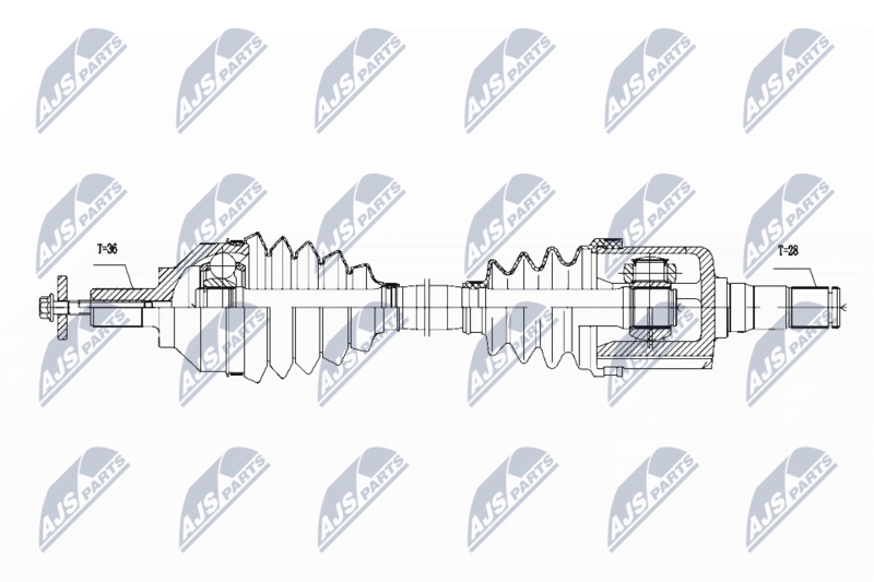 Приводной вал NTY NPWVV111