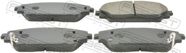Комплект тормозных колодок, дисковый тормоз FEBEST 0501BMF