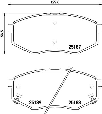 Комплект тормозных колодок, дисковый тормоз PAGID 8DB355029101