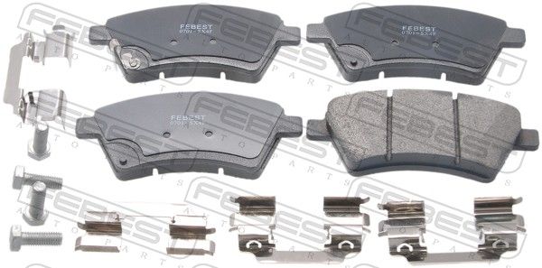 Комплект тормозных колодок, дисковый тормоз FEBEST 0701SX4F