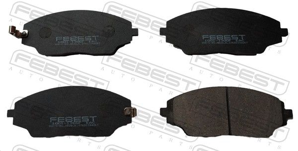 Комплект тормозных колодок, дисковый тормоз FEBEST 1001T300F