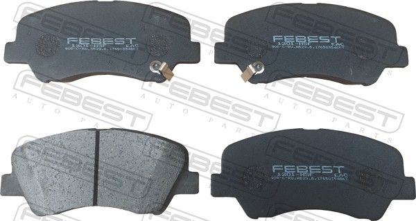 Комплект тормозных колодок, дисковый тормоз FEBEST 1201H5F