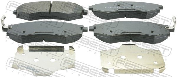 Комплект тормозных колодок, дисковый тормоз FEBEST 1401REXIF