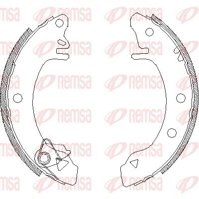Тормозные колодки REMSA 410000