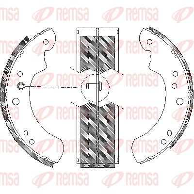 Тормозные колодки REMSA 411200