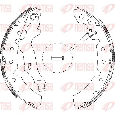 Тормозные колодки REMSA 413100