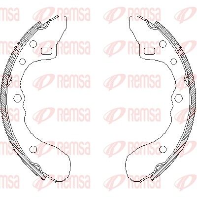 Тормозные колодки REMSA 415400