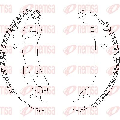 Тормозные колодки REMSA 416902