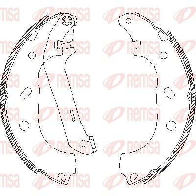 Тормозные колодки REMSA 417000