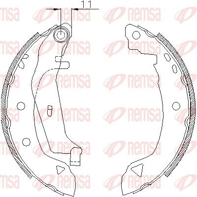 Тормозные колодки REMSA 418202