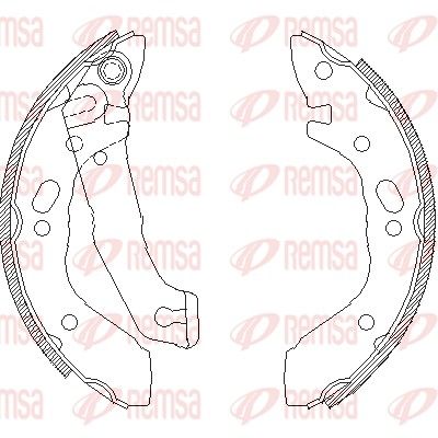 Тормозные колодки REMSA 440100