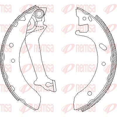 Тормозные колодки REMSA 451200
