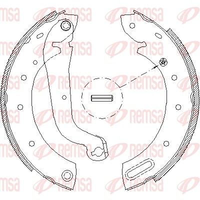 Тормозные колодки REMSA 451300