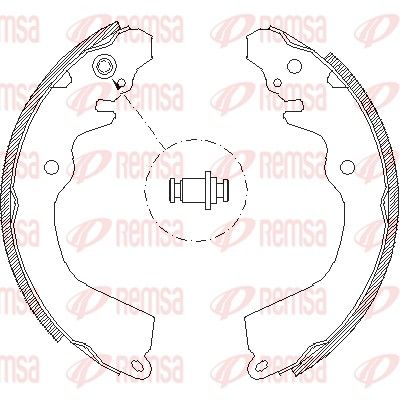 Тормозные колодки REMSA 464600