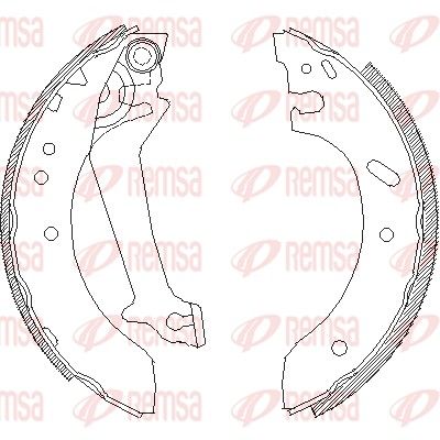 Тормозные колодки REMSA 467001