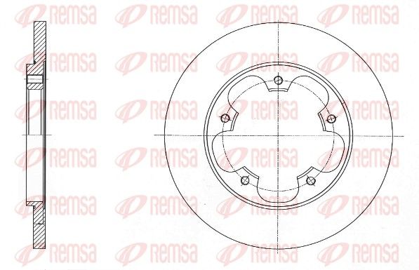 Тормозной диск REMSA 6156700
