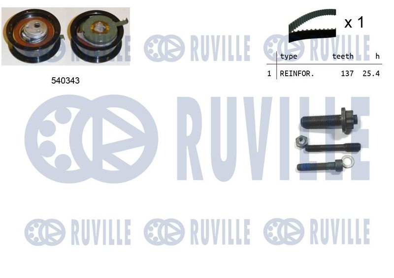 Комплект ремня ГРМ RUVILLE 550225