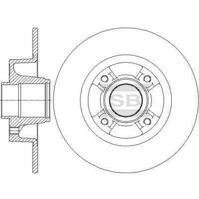 Тормозной диск SANGSIN SD3064