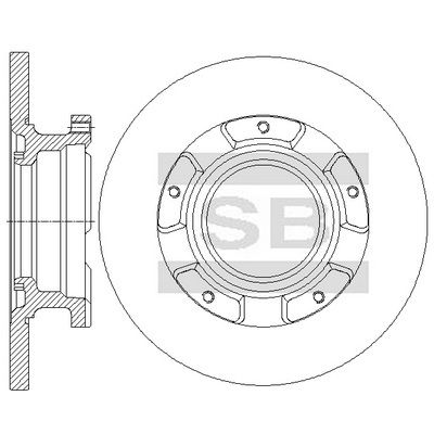 Тормозной диск SANGSIN SD5354
