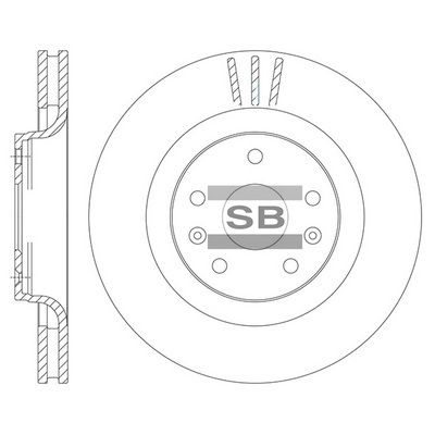 Тормозной диск SANGSIN SD8111