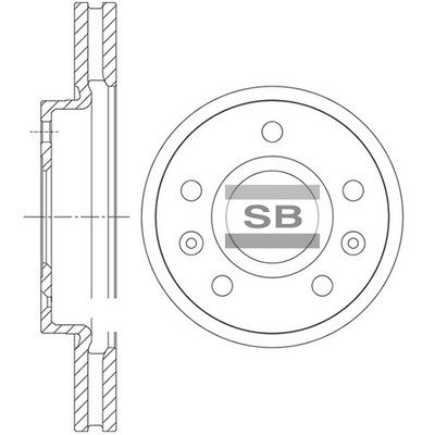 Тормозной диск SANGSIN SD8115