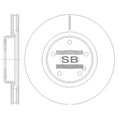 Тормозной диск SANGSIN SD8464