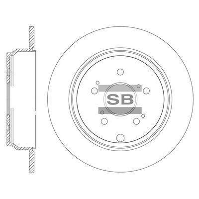 Тормозной диск SANGSIN SD8516